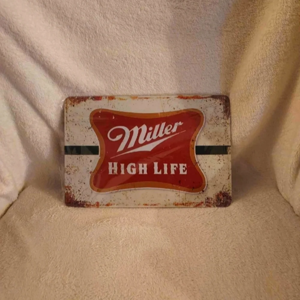Miller beer tin sign
